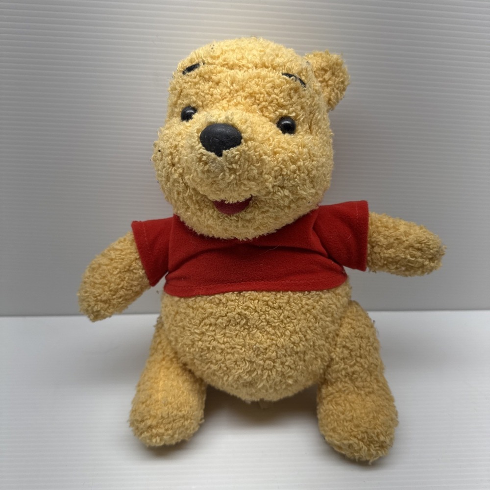 Vintage 12" Mattel Disney Winnie The Pooh 1998 Posable Plush, Talks! Tested!